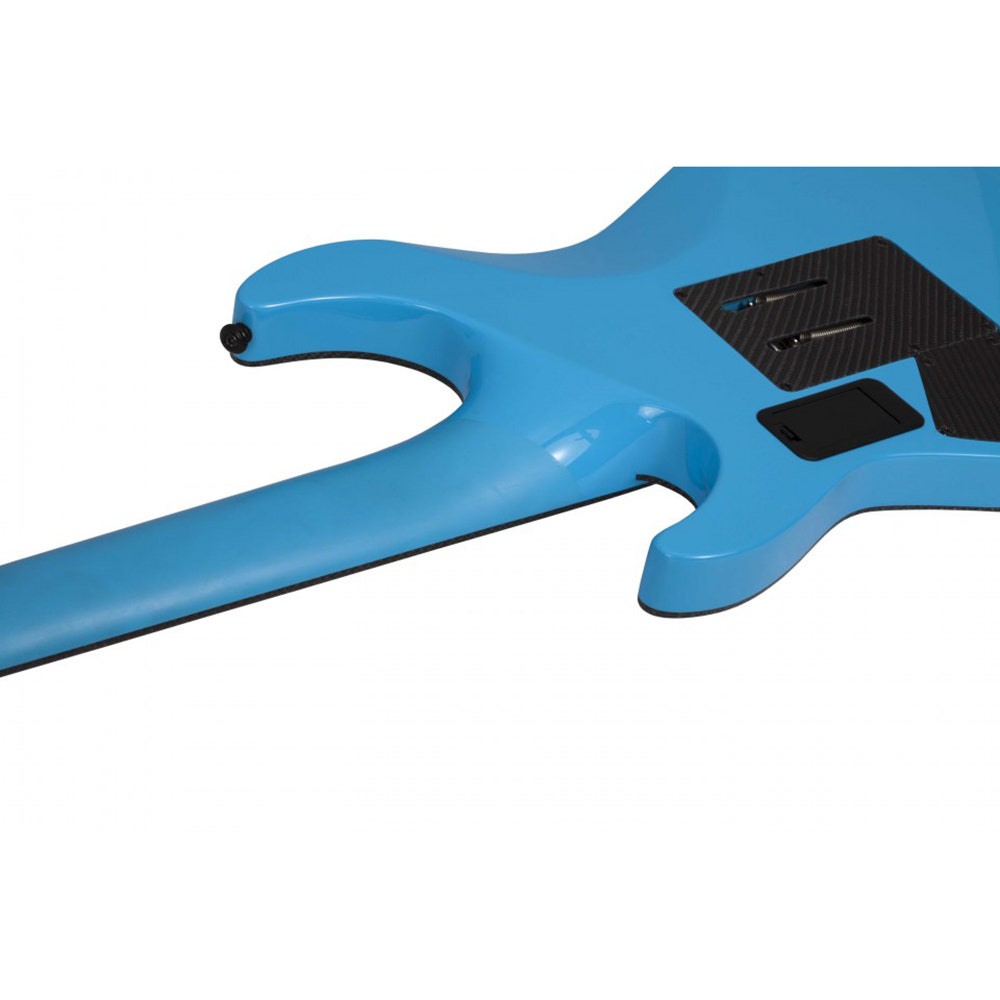 Schecter Keith Merrow KM-7 FR S 7-String Electric Guitar, Floyd Rose 1500 Series Bridge - Lambo Blue