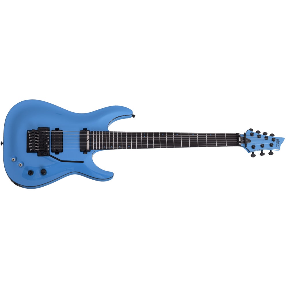 Schecter Keith Merrow KM-7 FR S 7-String Electric Guitar, Floyd Rose 1500 Series Bridge - Lambo Blue