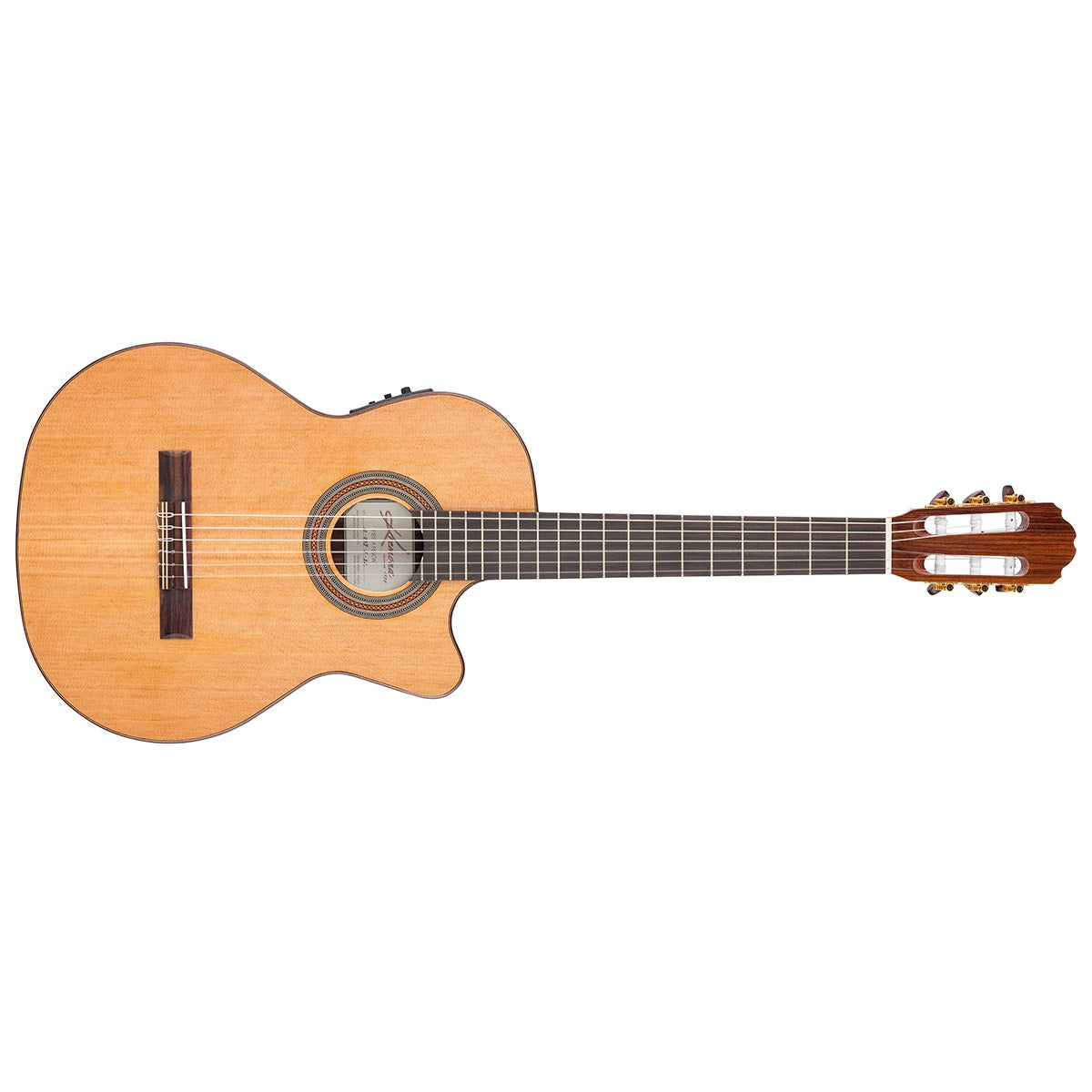 Kremona F65CW Nylon Classical Acoustic Electric Guitar, Solid Red Cedar Top