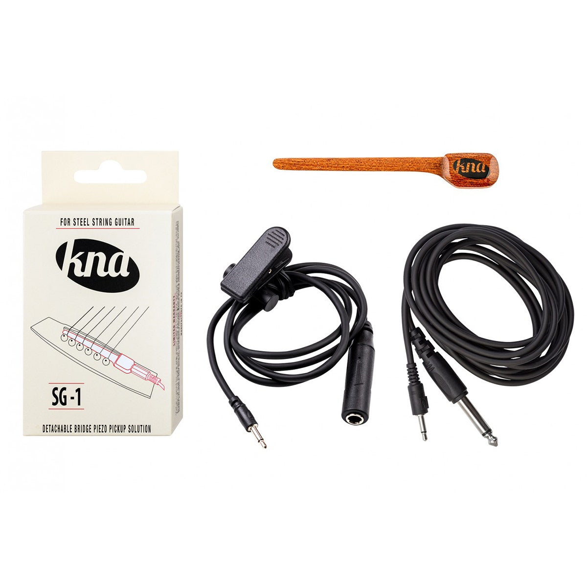 KNA Pickups SG-1 Portable Bridge-Mounted Piezo Steel-String Acoustic Guitar Pickup