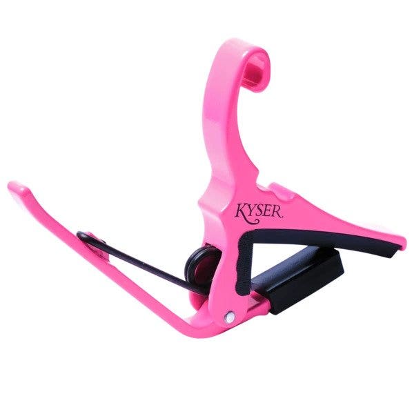 Kyser Special Edition Neon Collection Quick-Change Guitar Capo, Neon Pink