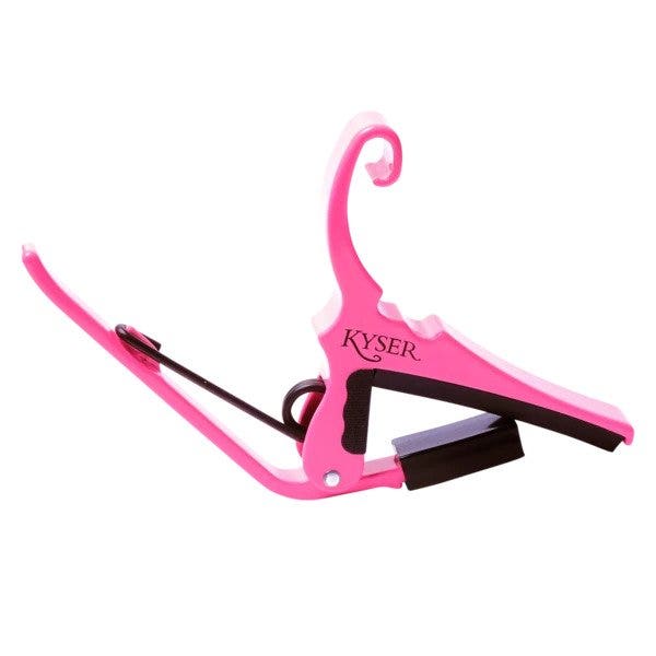 Kyser Special Edition Neon Collection Quick-Change Guitar Capo, Neon Pink