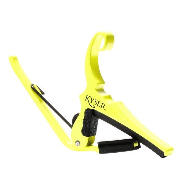 Kyser Special Edition Neon Collection Quick-Change Guitar Capo, Neon Yellow