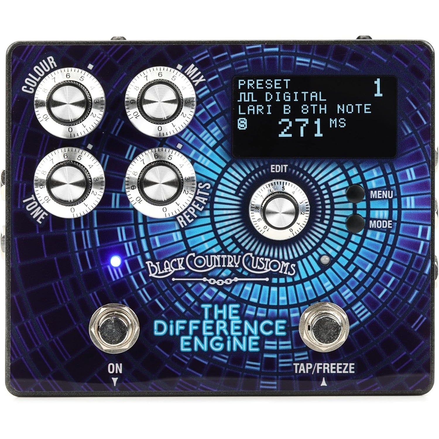 Laney Amplification The Difference Engine Tri-Mode Stereo Delay Guitar Effect Pedal