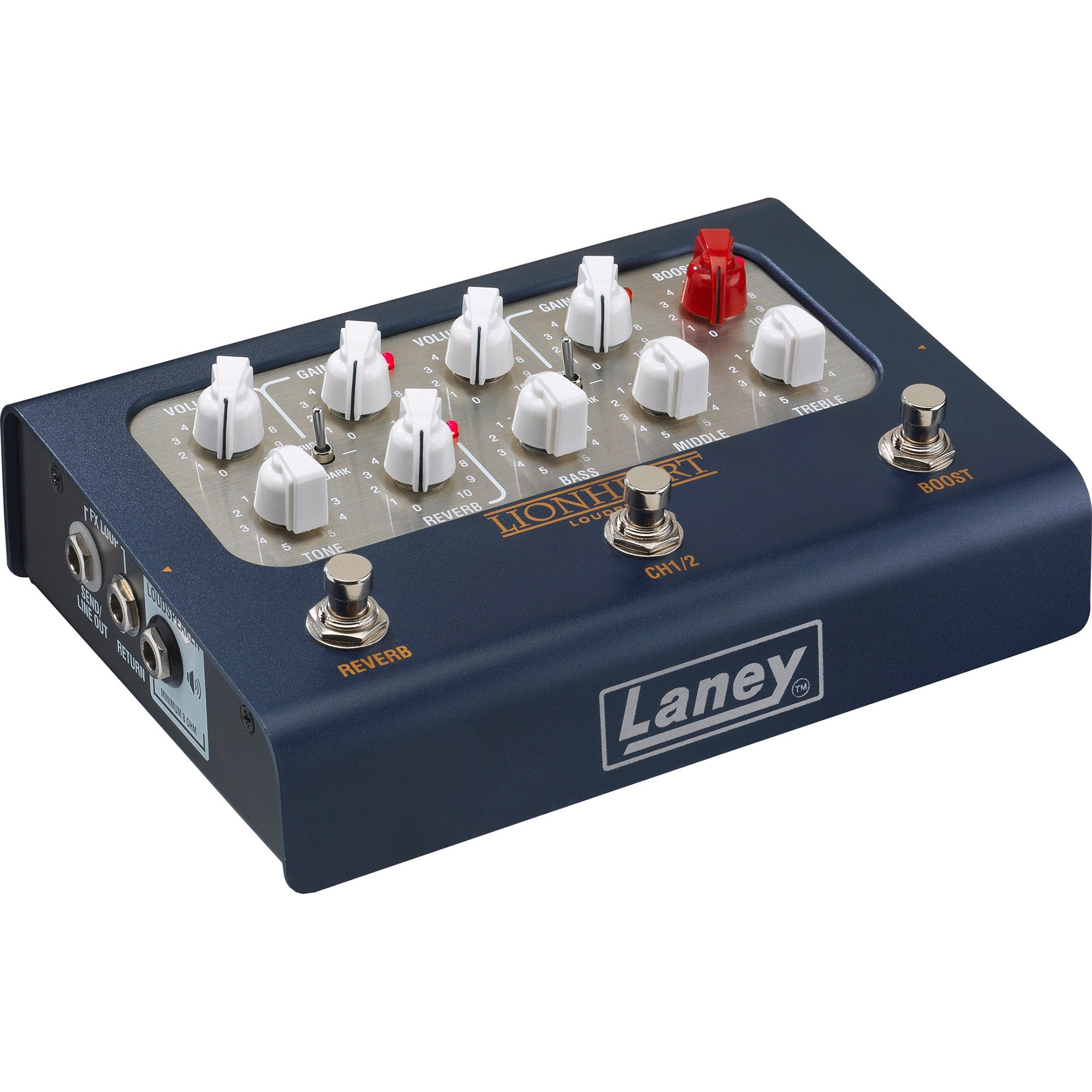 Laney Tom Quayle Ironheart LOUDPEDAL Preamp / DI 60-Watt Guitar Amp Effect Pedal