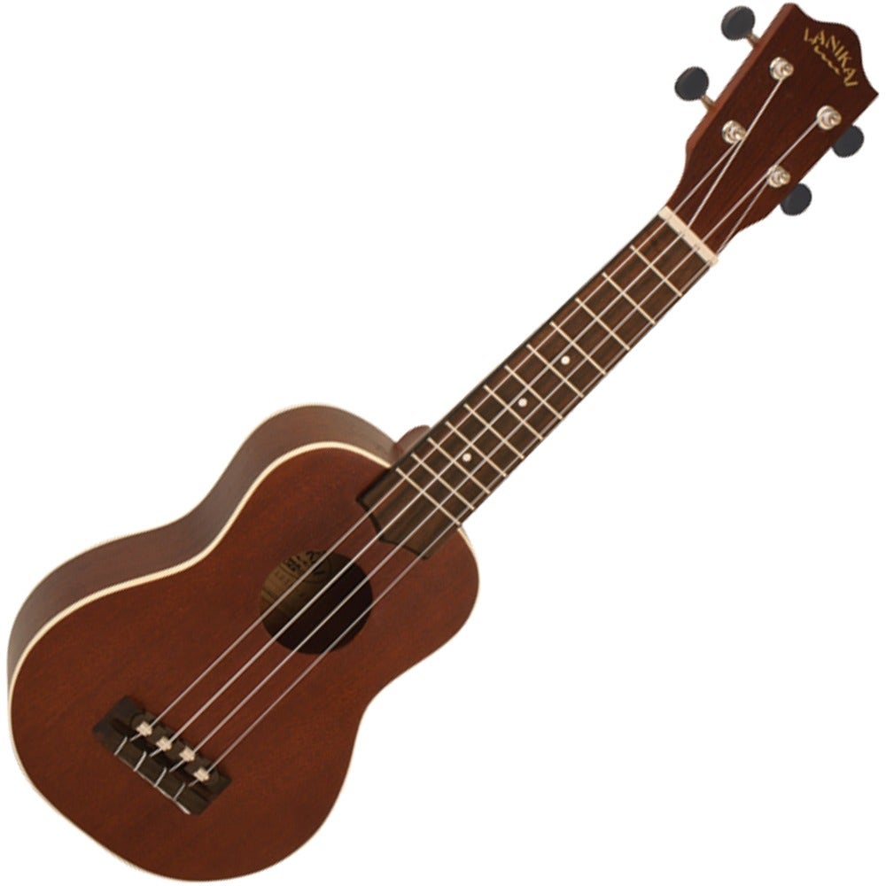 Lanikai LUTU-21S Mahogany SopranoTunaUke Ukulele with Binding & Moveable Saddles