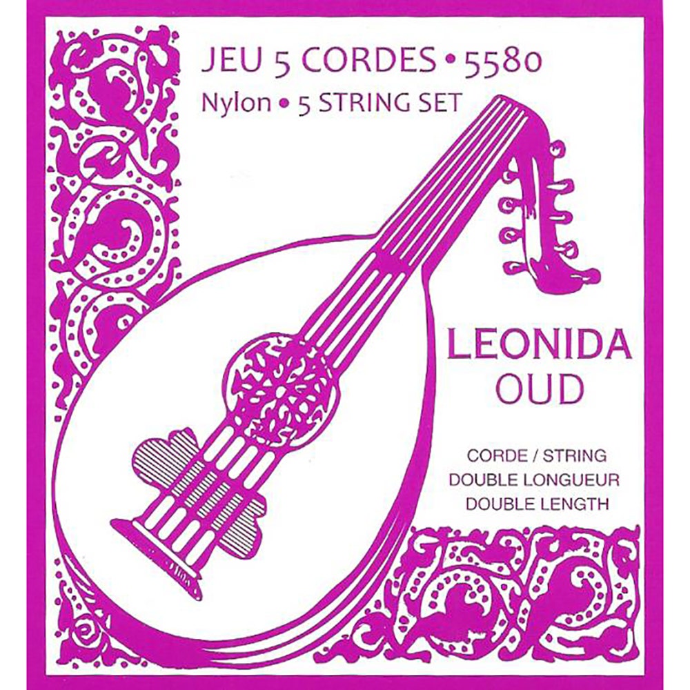 Savarez 5580 LEONIDA Oud String Nylon Set, 5 Double Length Strings