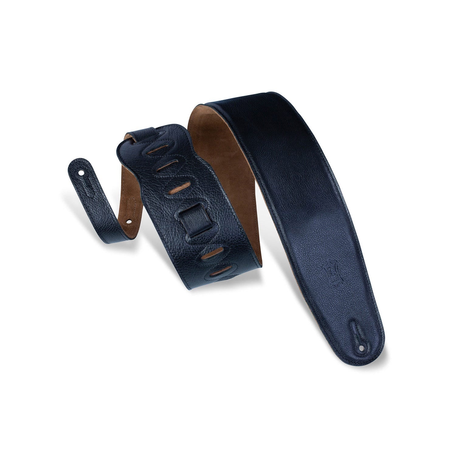 Levy's Leathers Classics Series M4GF-BLK 3.5" Wide Guitar Bass Strap, Black
