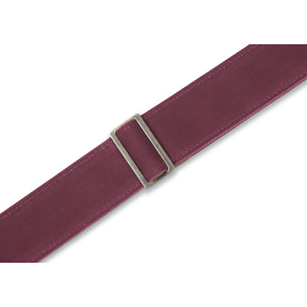 Levy's Leathers M7WC-BRG Textures Series Traveler Waxed Canvas Guitar Strap, Burgandy