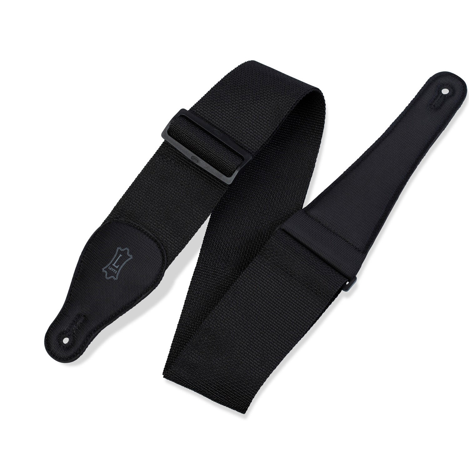 Levy's Leathers Classics Series M8P3-BLK 3" Wide Guitar Bass Strap, Black
