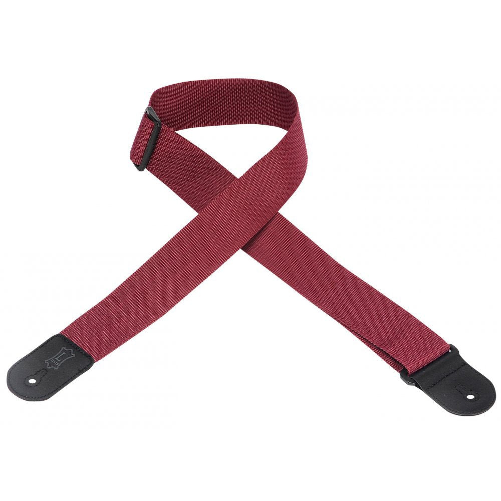 Levy's M8 POLY 2" Polypropylene Guitar Strap - Burgundy