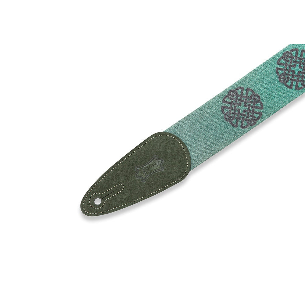 Levy's Leathers M8RC-001 Print Series Celtic Cotton Guitar Strap, Green