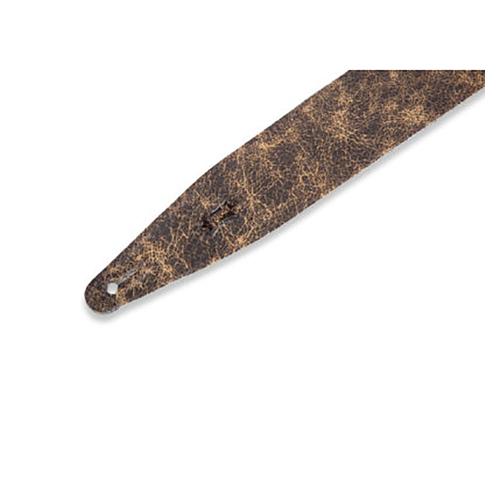 Levy's Leathers MG317BOG-BRN Rebel Series Distressed Guitar Strap, Brown