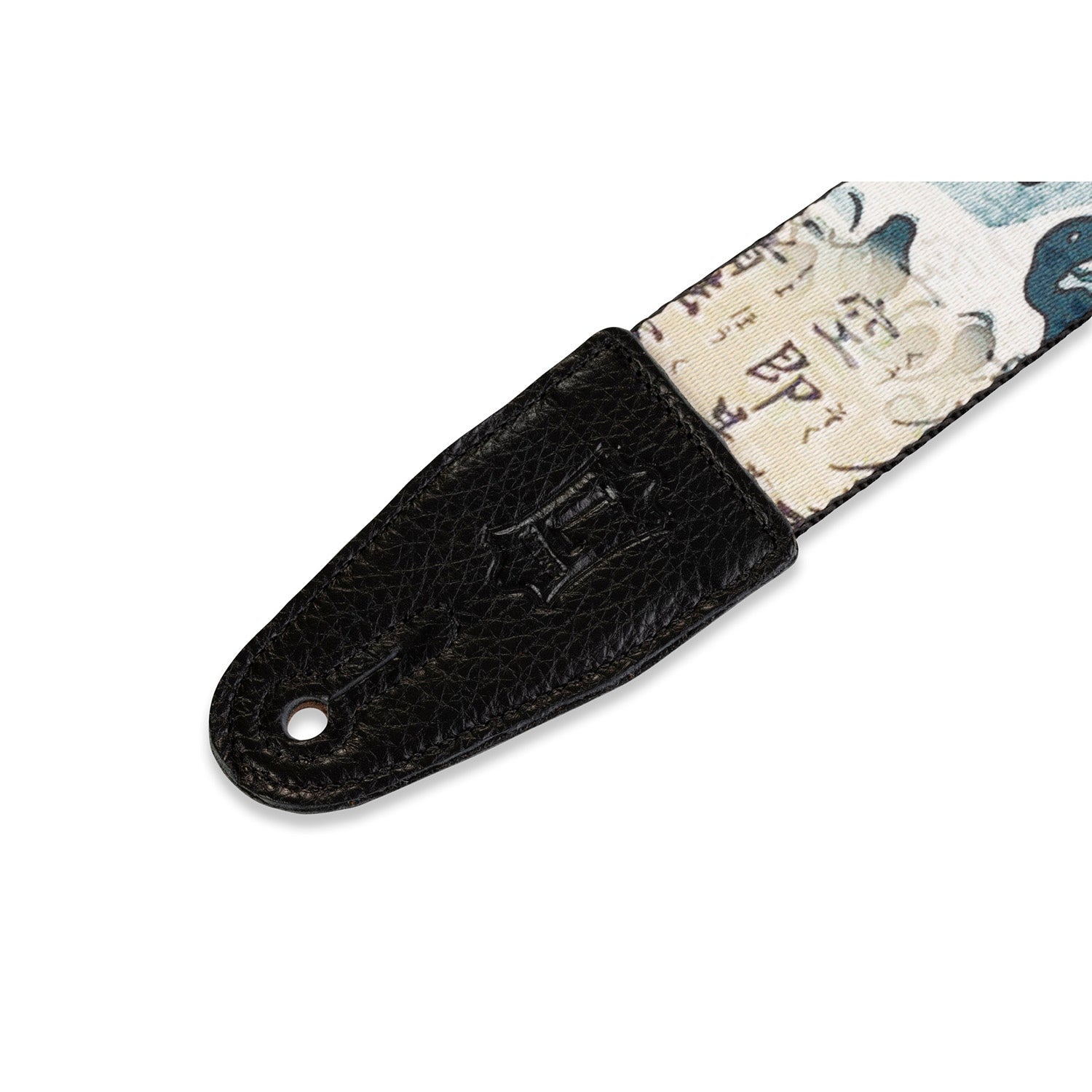 Levy's Leathers Print Series MPD2-016 2" Wide Guitar Bass Strap, Waves Koi Fish