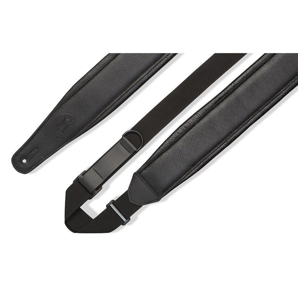 Levy's Specialty MRHGP-BLK Right Height Line Garment Padded Guitar Strap, Black