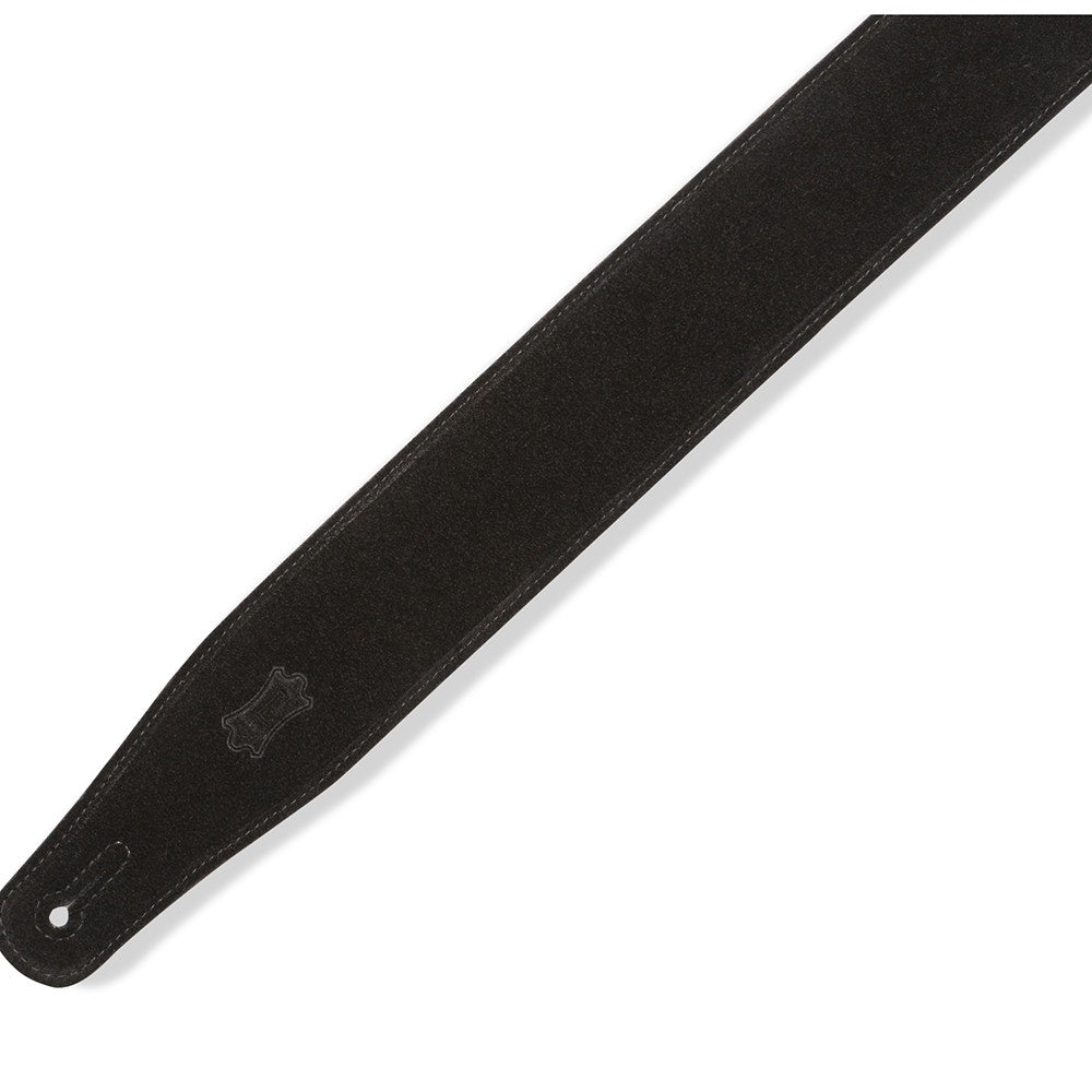 Levy's Specialty MRHSP-BLK Right Height Suede Padded Guitar Strap, Black