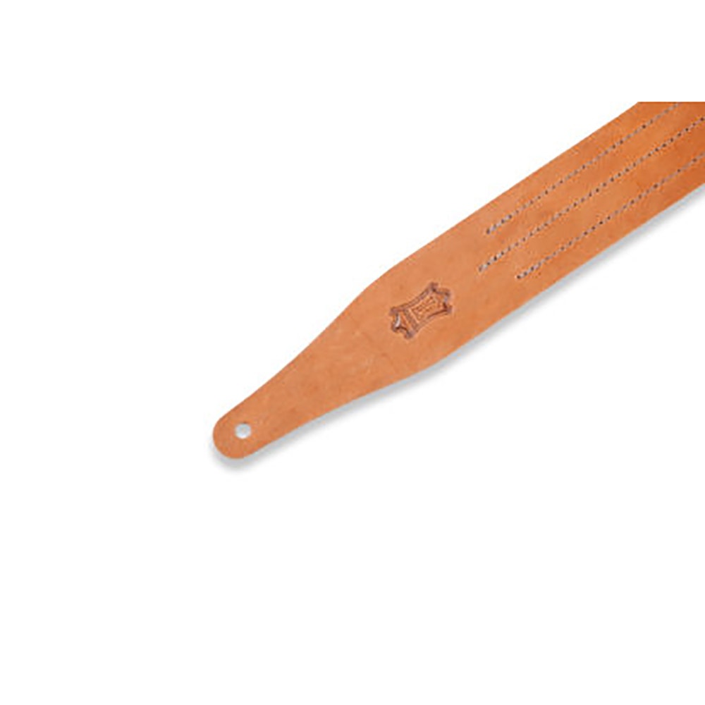 Levy's Leathers MV217TS-TAN-BRN Classics Series Triple Stitch Complimentary Guitar Strap, Tan & Brown