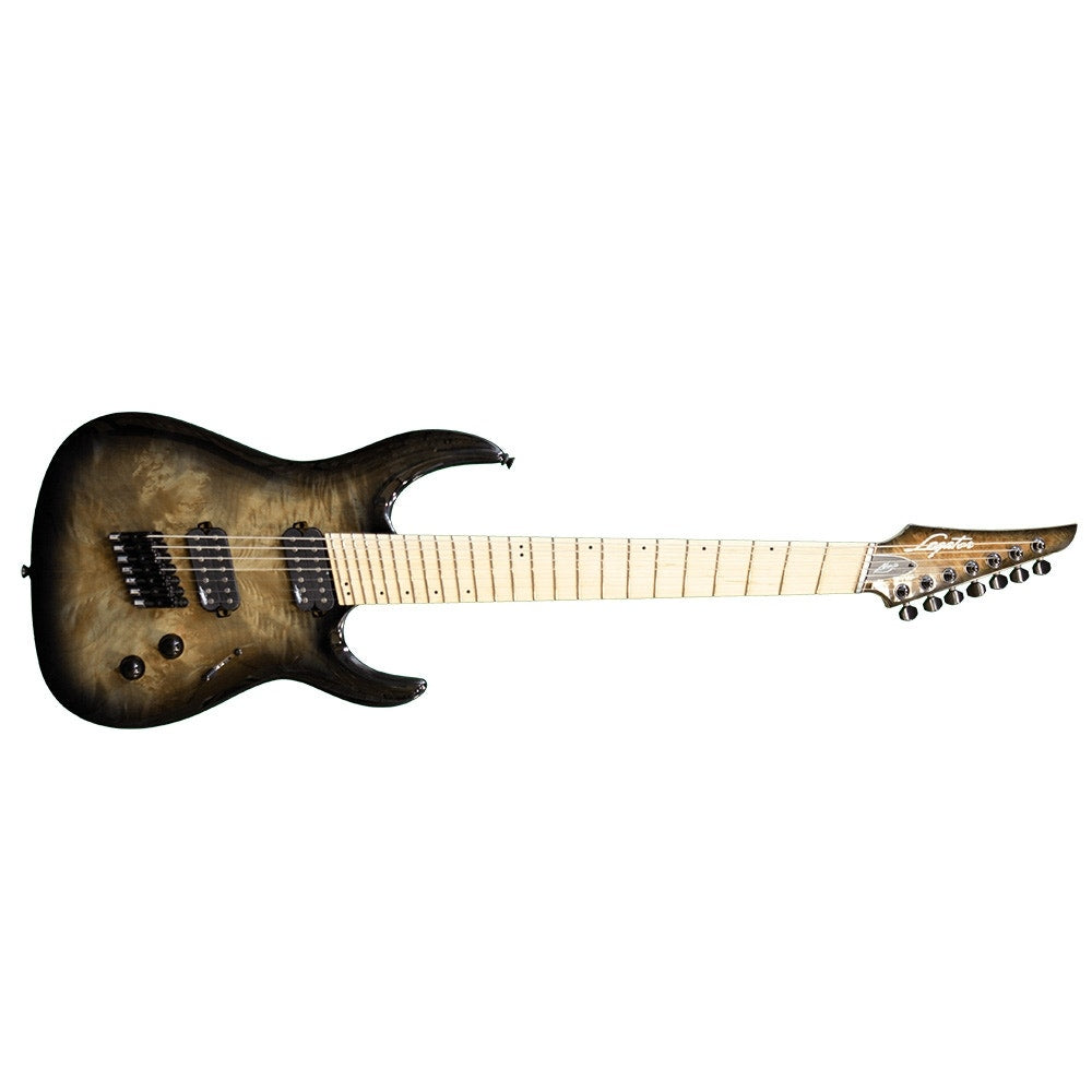 Legator Ninja R 200 Multi-Scale 7-String Electric Guitar, Maple Fingerboard - Charcoal Burl