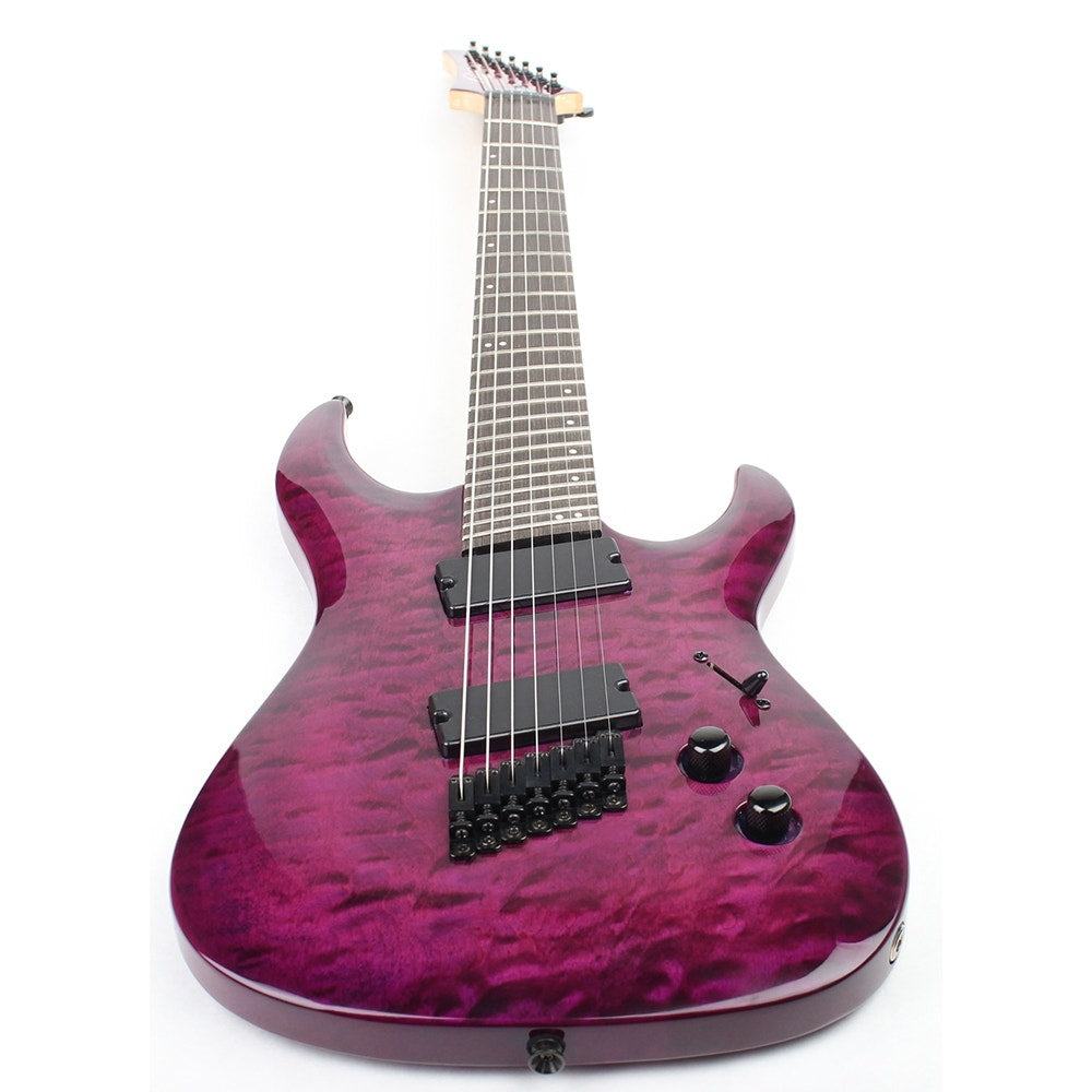 Legator Ninja R 200-SE Fanned-Fret 7-String Electric Guitar - Purple Burl
