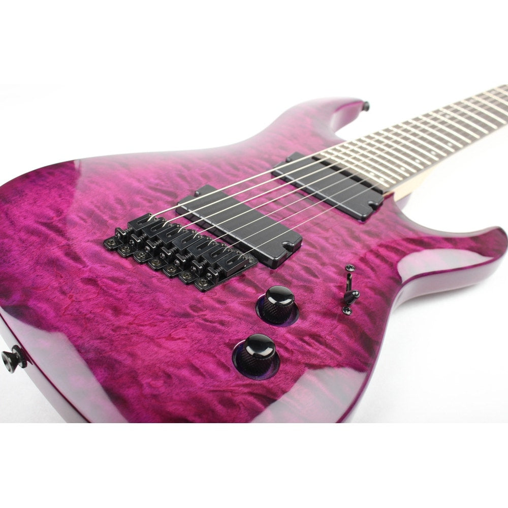 Legator Ninja R 200-SE Fanned-Fret 7-String Electric Guitar - Purple Burl