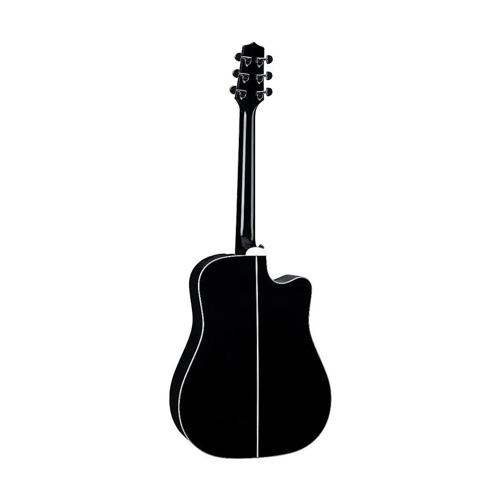 Takamine EF341SC Legacy Series Left-Handed Acoustic-Electric Guitar (Black) & Case (B-Stock)