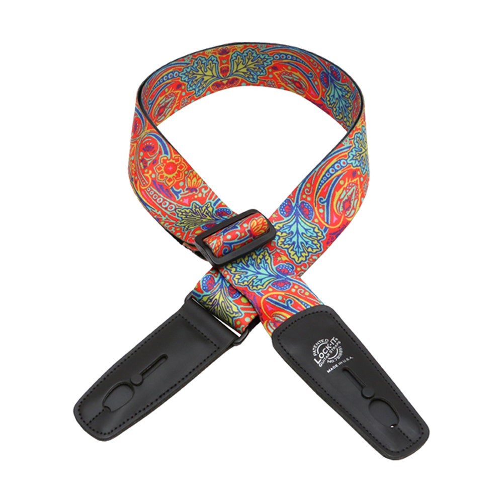 Lock-It Straps Bob Masse Series 36'' - 60'' Guitar Bass Strap, Summer of Love
