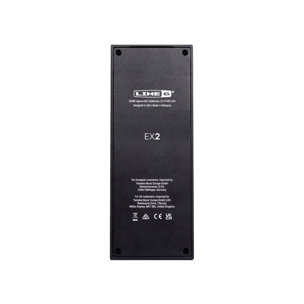 Line 6 EX2 Parameter Toe Switch / Expression Pedal for Helix Stadium, HX & POD Go Units