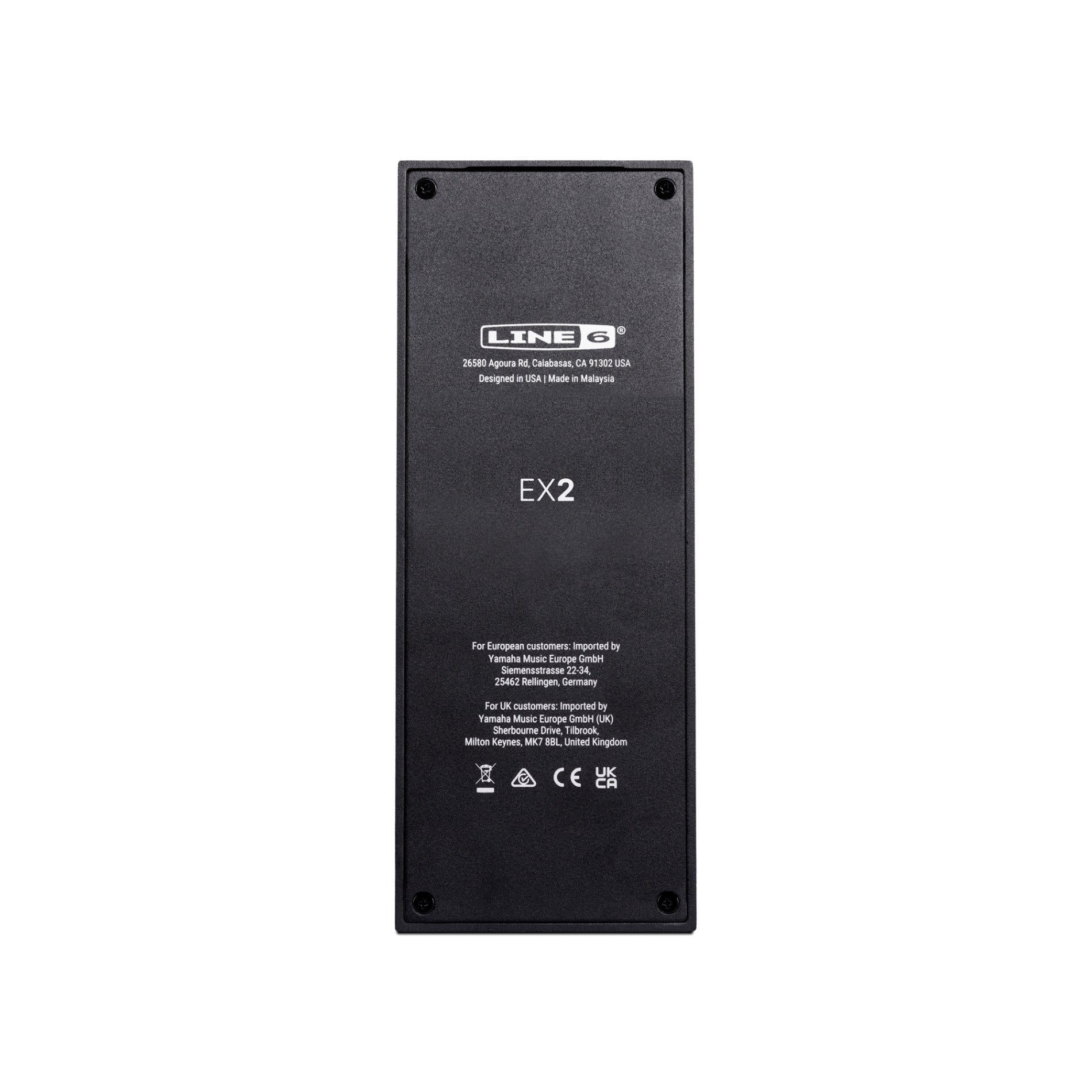 Line 6 EX2 Parameter Toe Switch / Expression Pedal for Helix Stadium, HX & POD Go Units