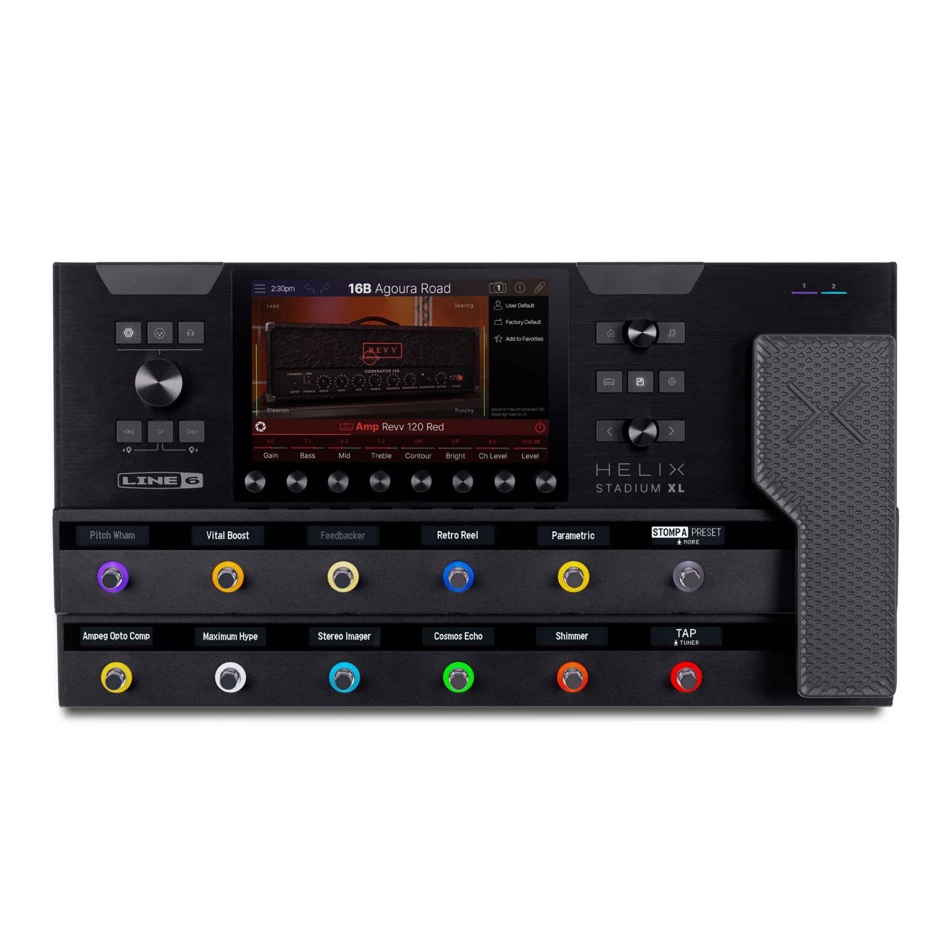 Line 6 Helix Stadium XL Floor Flagship DSP Guitar / Bass Amp Modeler & Multi-Effects Processor Workstation with Expression Pedal