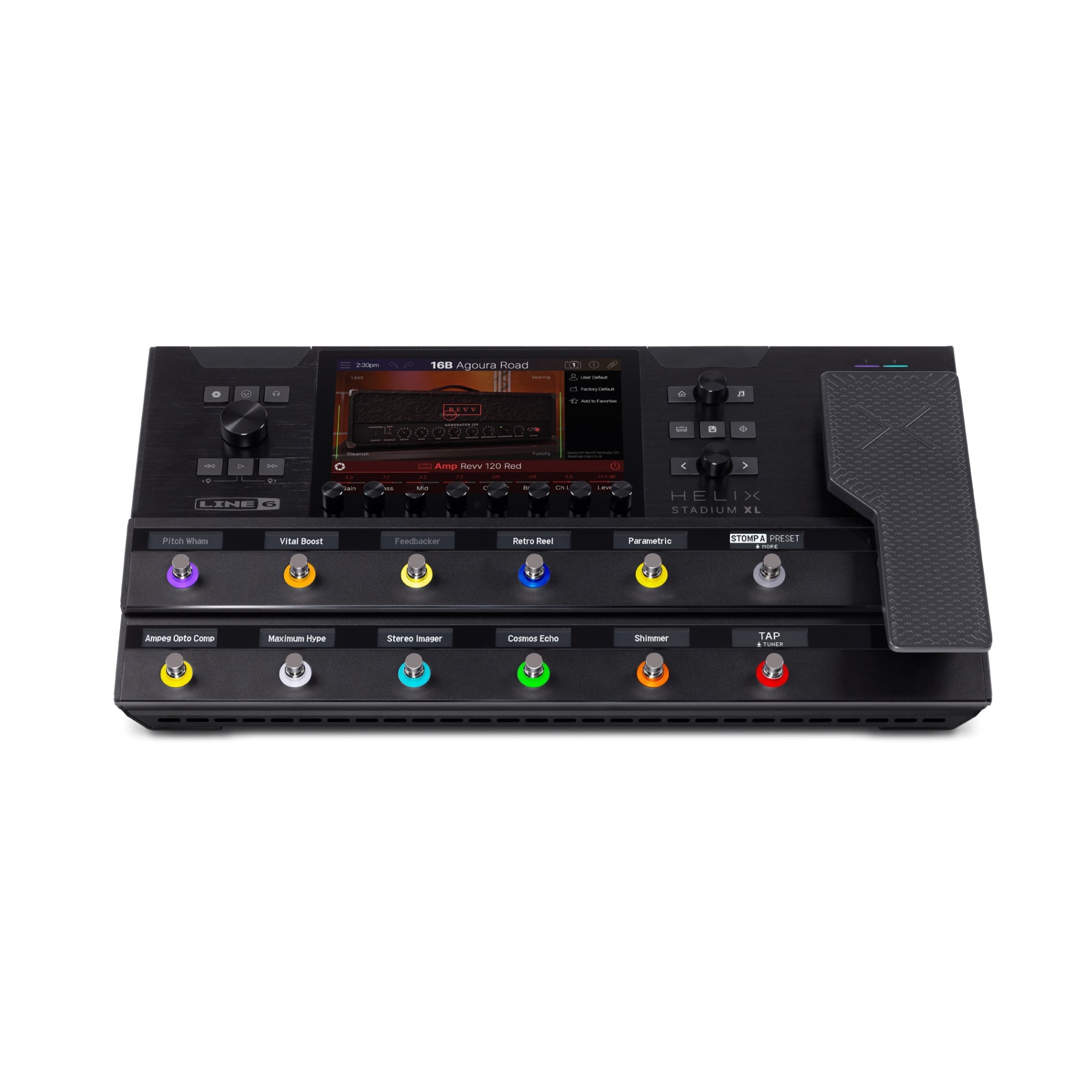 Line 6 Helix Stadium XL Floor Flagship DSP Guitar / Bass Amp Modeler & Multi-Effects Processor Workstation with Expression Pedal
