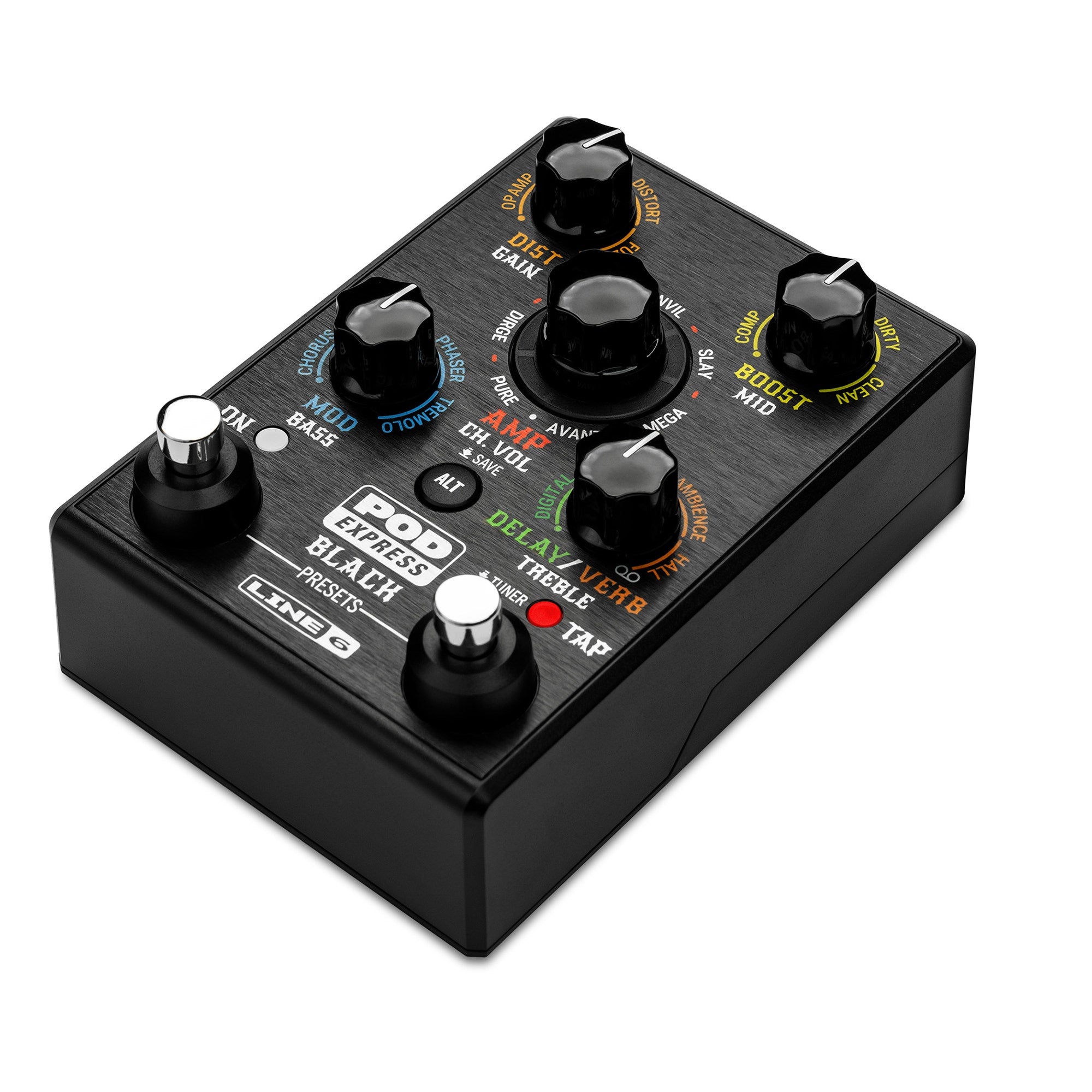 Line 6 POD Express Black High-Gain Guitar Amp & Effects Modeler / Processor Pedal