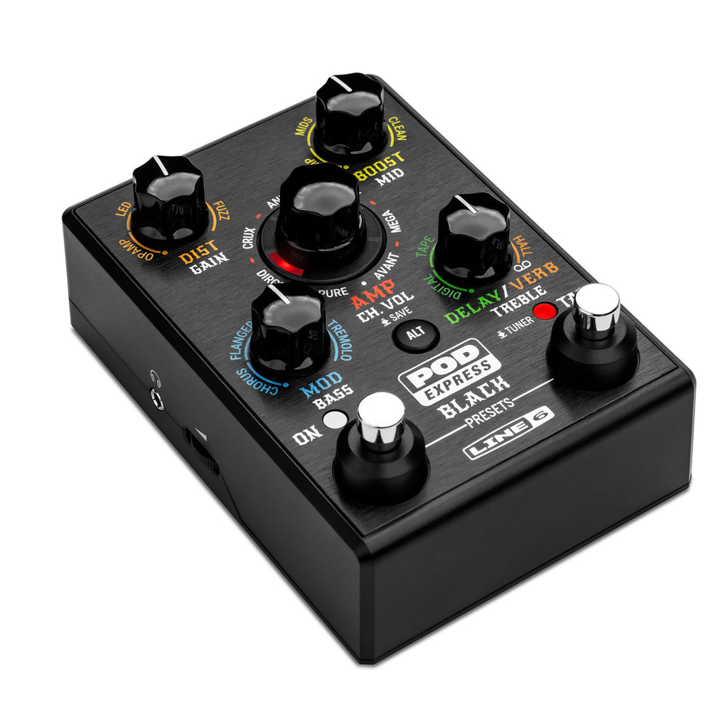 Line 6 POD Express Black High-Gain Guitar Amp & Effects Modeler / Processor Pedal