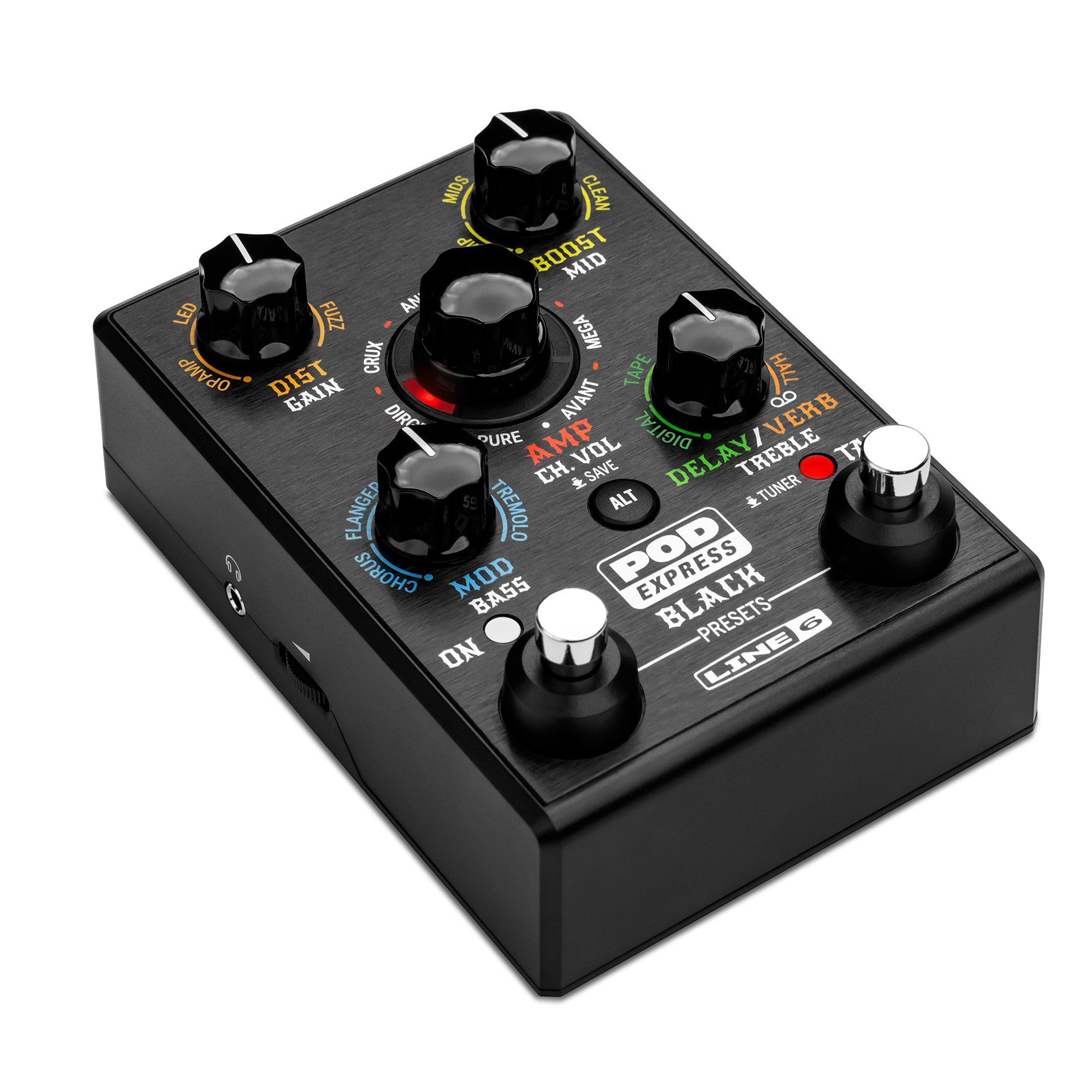 Line 6 POD Express Black High-Gain Guitar Amp & Effects Modeler / Processor Pedal