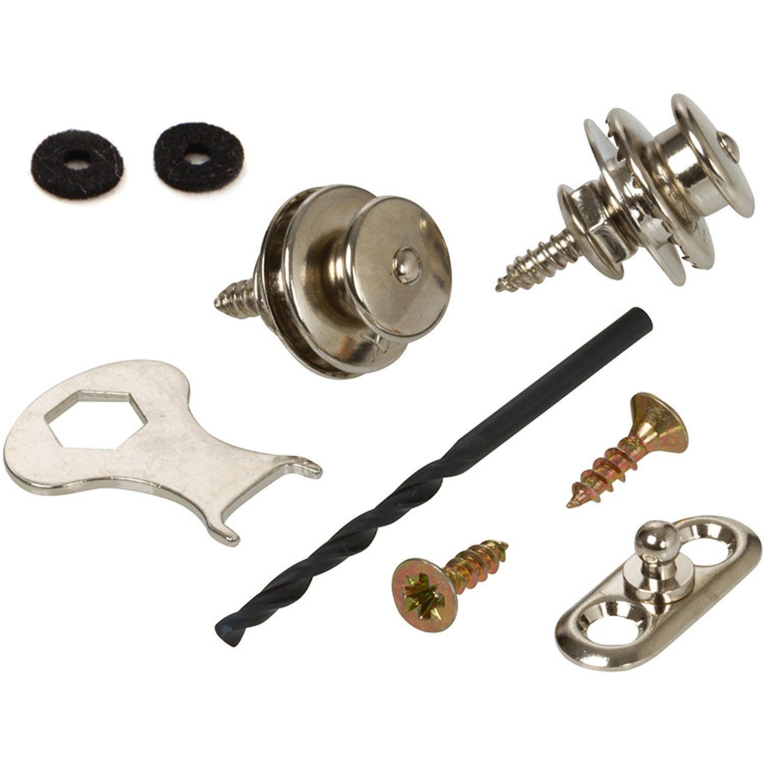 Loxx Strap Lock System for Acoustic Guitar/Bass - Nickel
