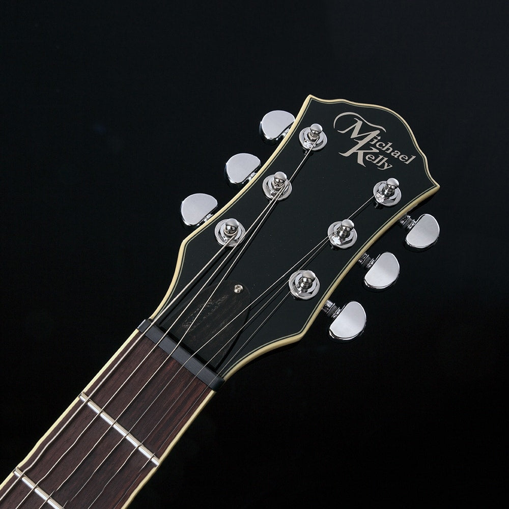 Michael Kelly Patriot Enlightened Electric Guitar, Rosewood Fretboard - Dark Amber Burst