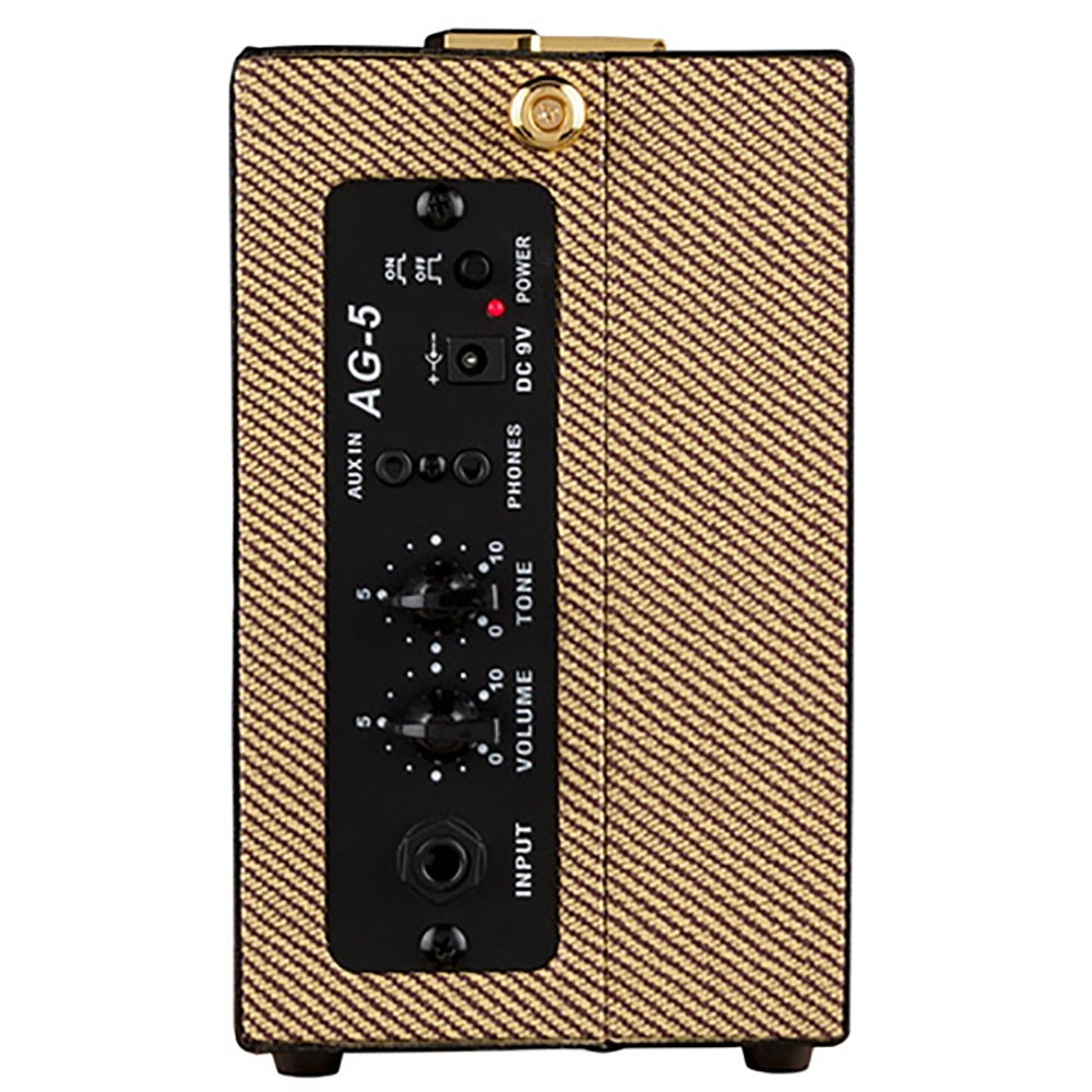 Luna AG5 Portable Acoustic Ambiance 5-Watt Suitcase Guitar Amplifier