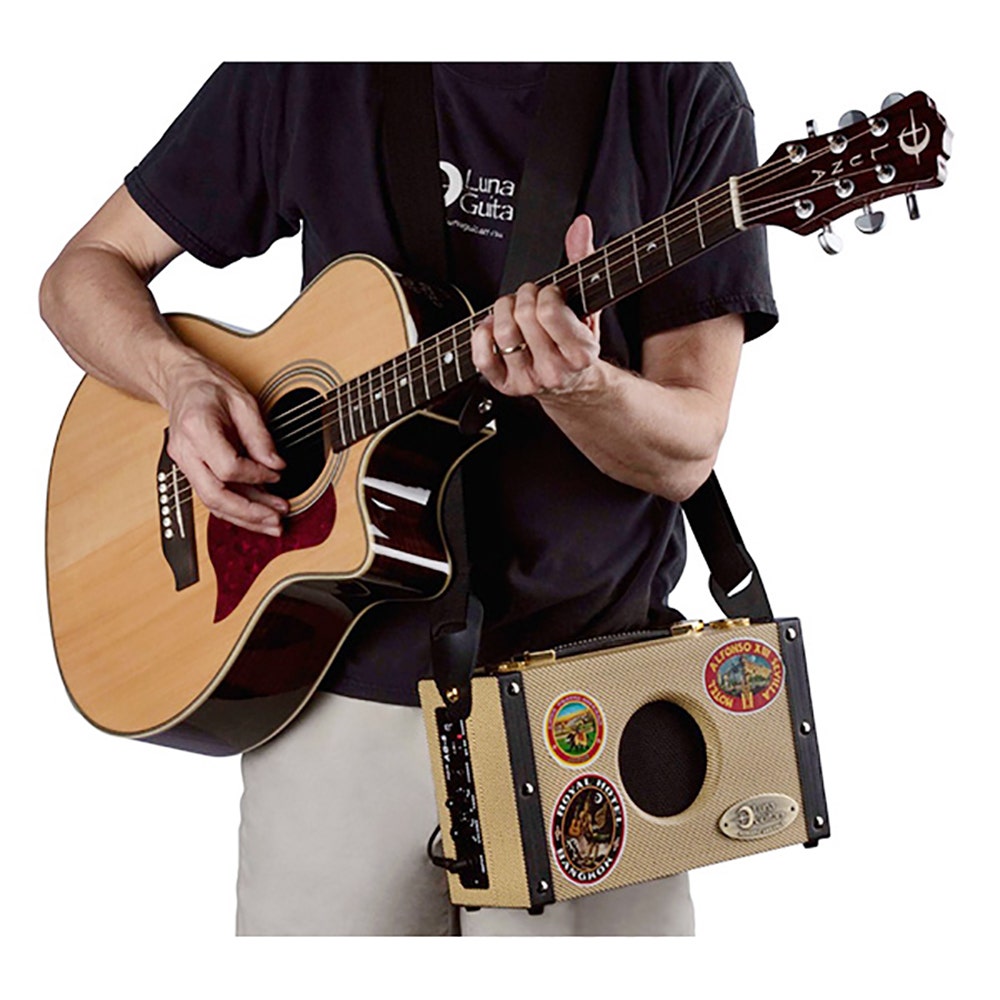 Luna AG5 Portable Acoustic Ambiance 5-Watt Suitcase Guitar Amplifier