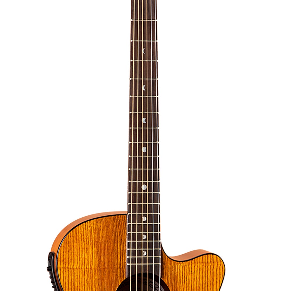 Luna GYP E ASH Gypsy Exotic Ash Acoustic/Electric Guitar - Natural Gloss