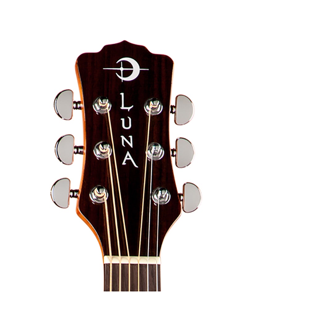 Luna GYP E ASH Gypsy Exotic Ash Acoustic/Electric Guitar - Natural Gloss
