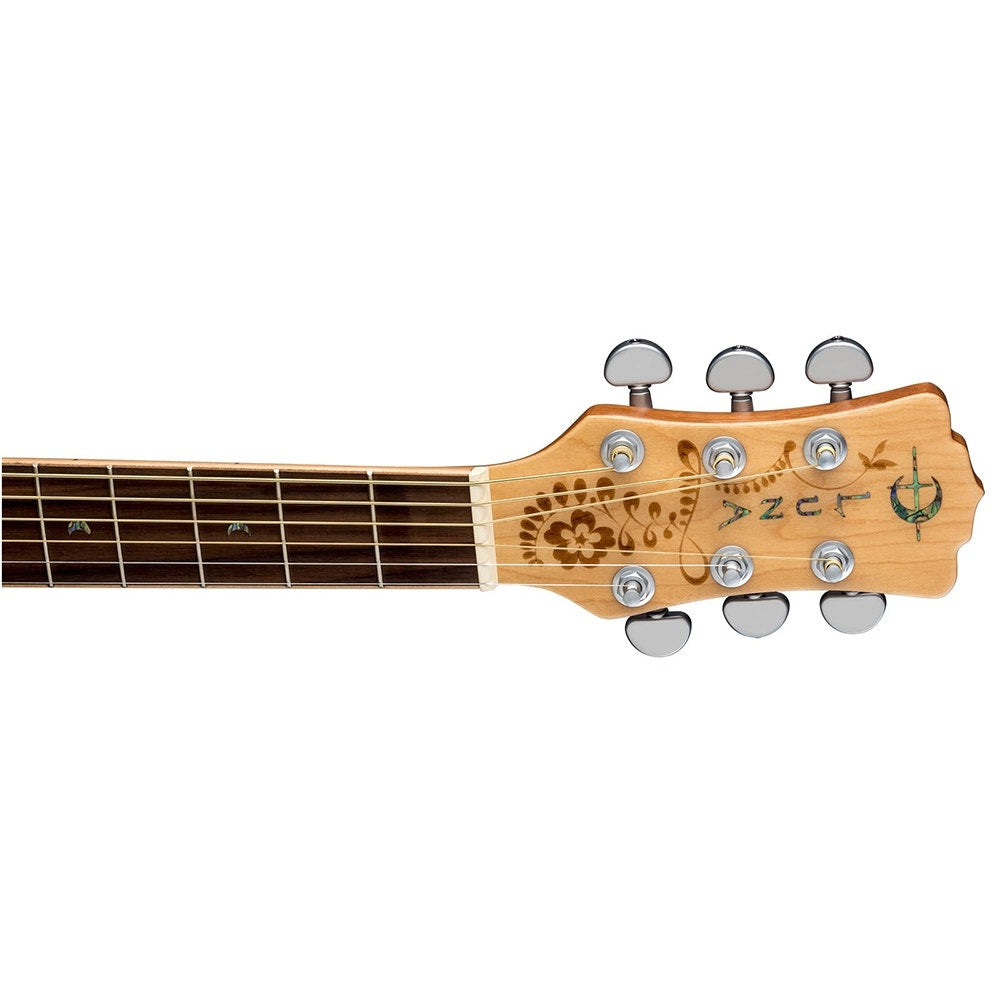 Luna Henna Oasis Acoustic-Electric Guitar, Solid Spruce Top
