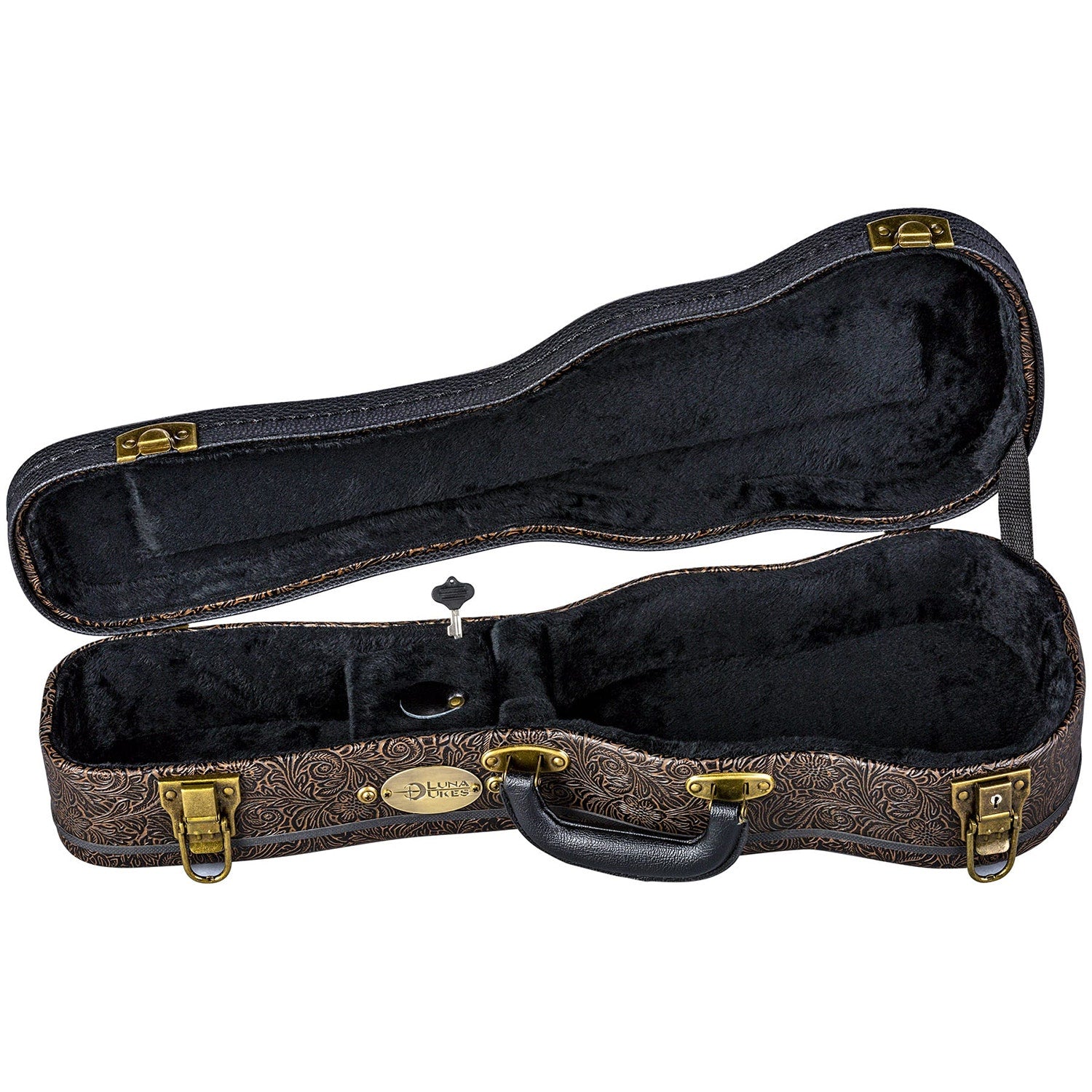 Luna HS LUS Tooled Leather Soprano Ukulele Hardshell Case