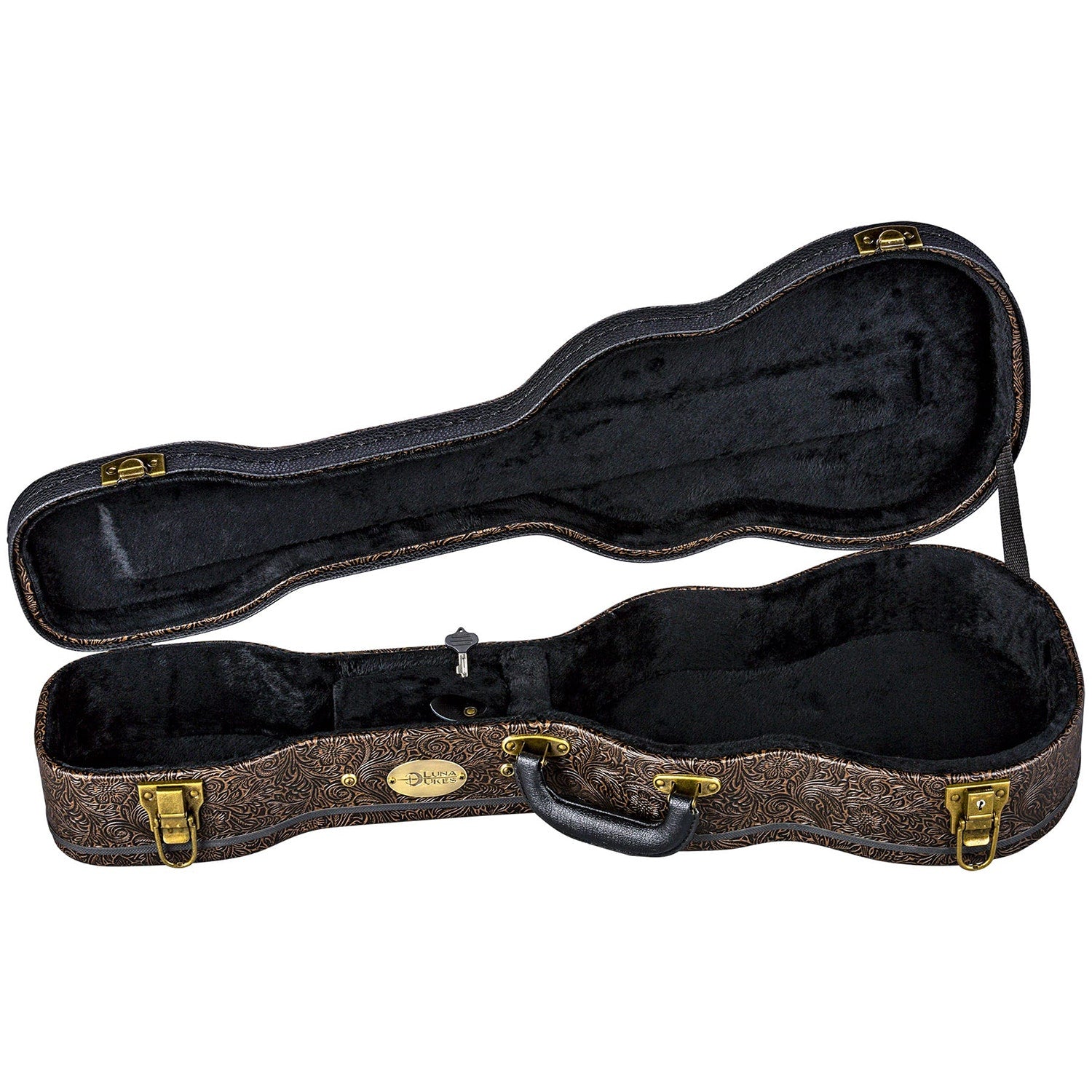 Luna HS LUT Tooled Leather Tenor Ukulele Hardshell Case