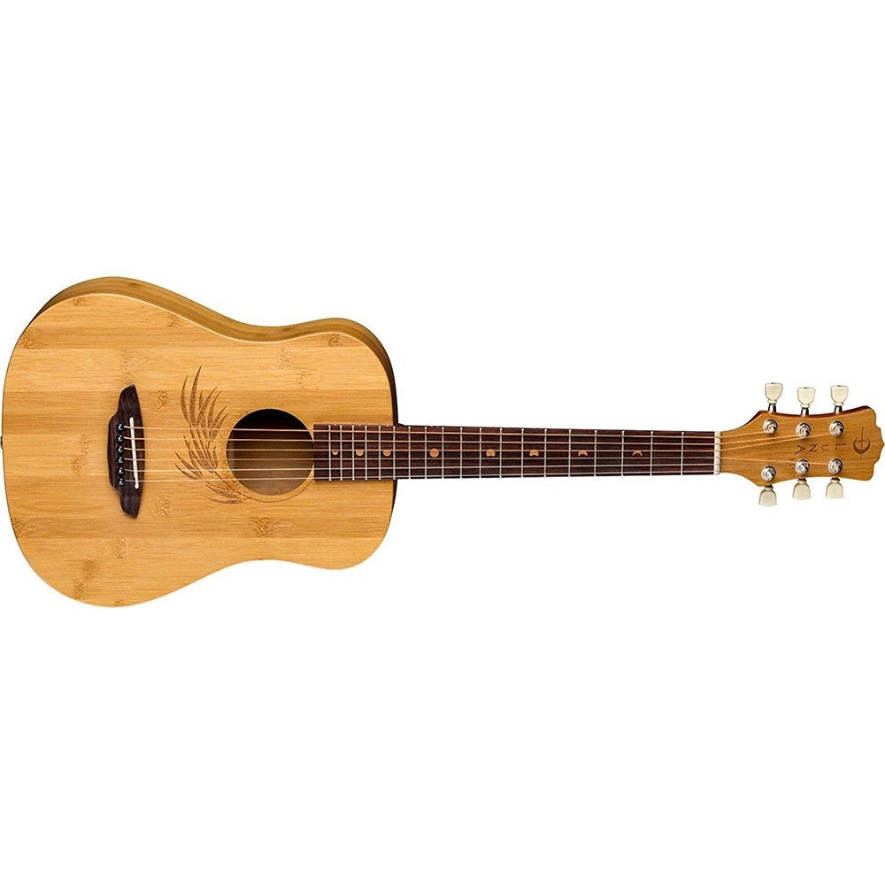 Luna Safari Bamboo Travel Acoustic Guitar with Gig Bag