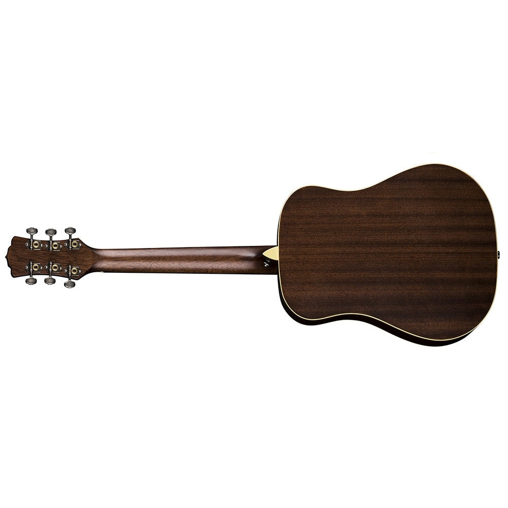 Luna Safari Art Vintage Travel Acoustic Guitar with Gig Bag