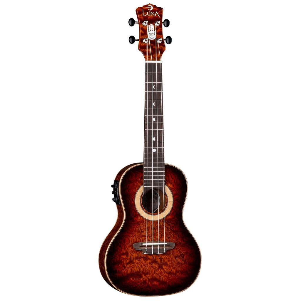Luna UKE-15TH-C Uke 15th Anniversary Concert Ukulele w/ Preamp & Hardshell Case