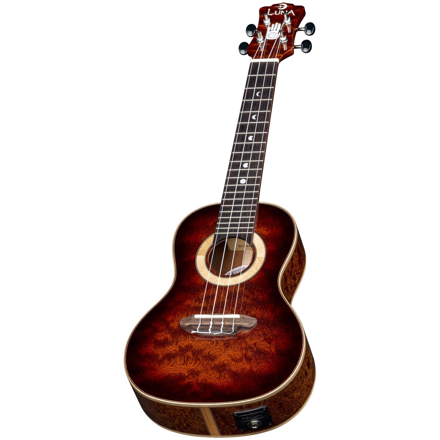 Luna UKE-15TH-C Uke 15th Anniversary Concert Ukulele w/ Preamp & Hardshell Case