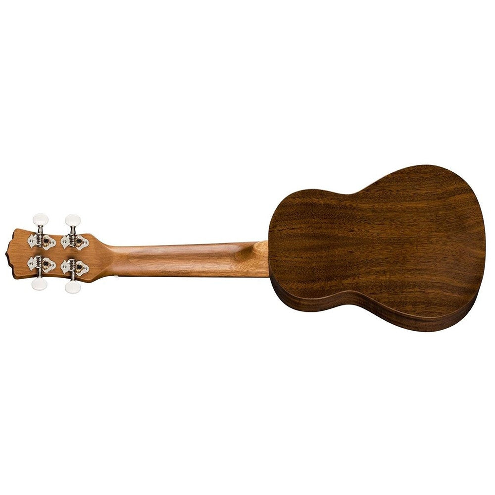 Luna Uke Flamed Acacia Soprano Ukulele with Gig Bag
