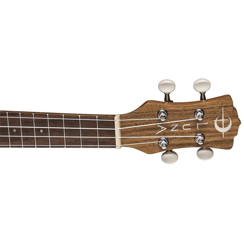 Luna Uke Flamed Acacia Soprano Ukulele with Gig Bag