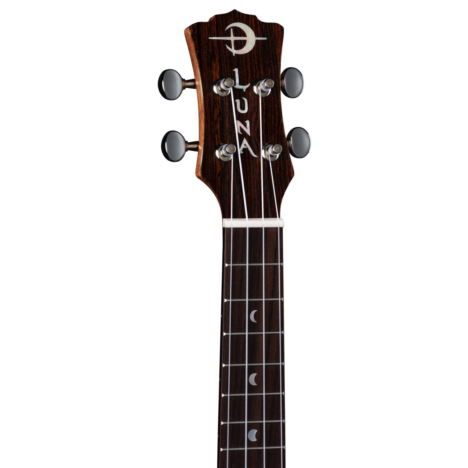 Luna Uke Crescent Caidie Concert Ukulele w/ Gigbag, Rosewood Fretboard