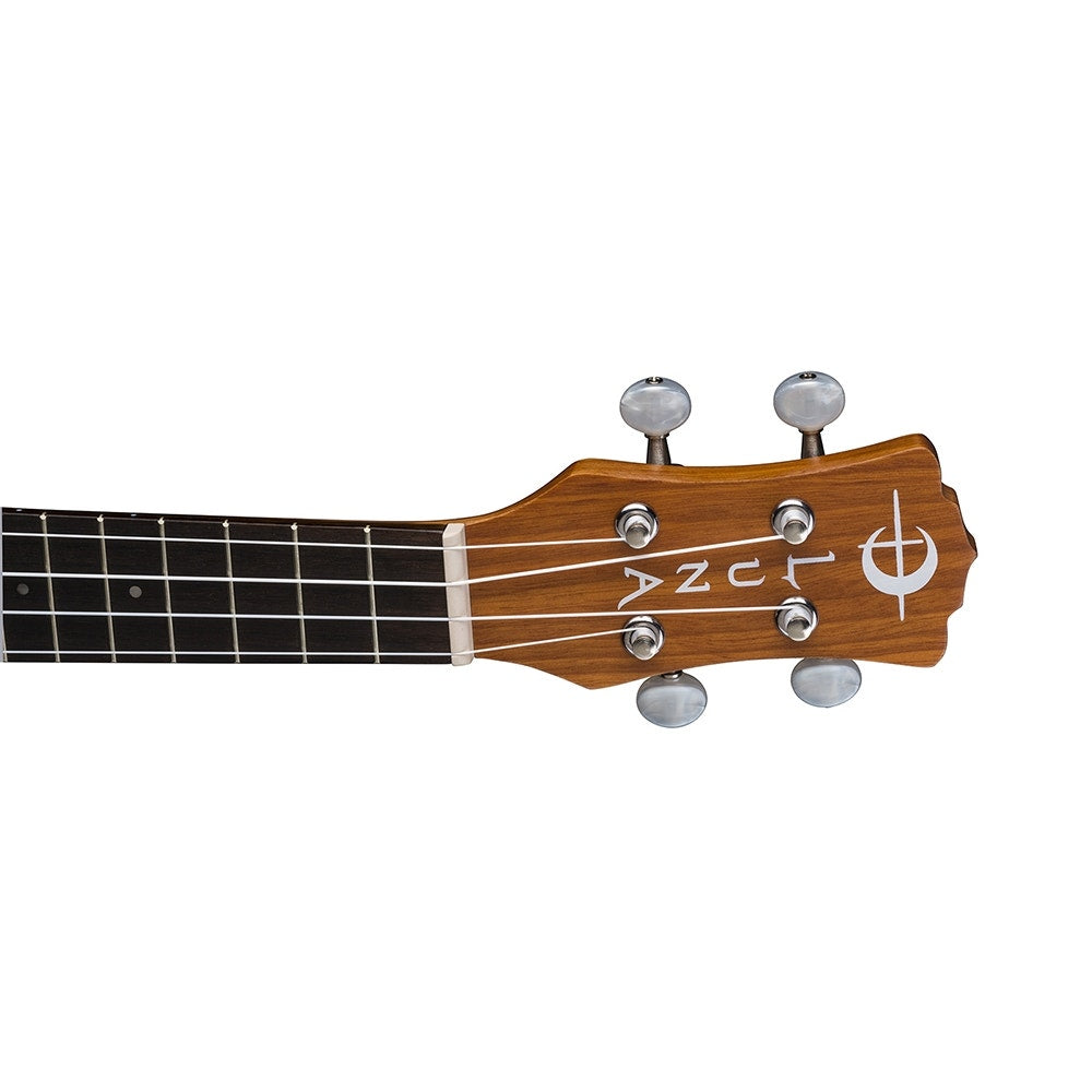 Luna Uke MALUHIA Peace Ukulele, Soprano, with Gig Bag - Mahogany